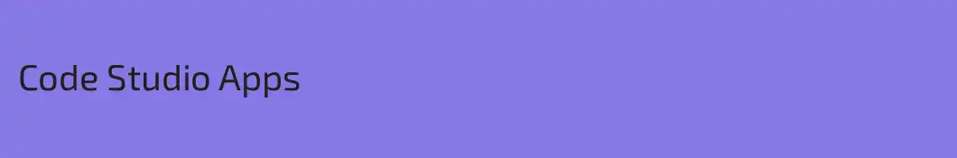 Code Studio Apps